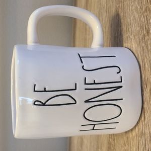 🐰Rae Dunn Be Honest Mug in White